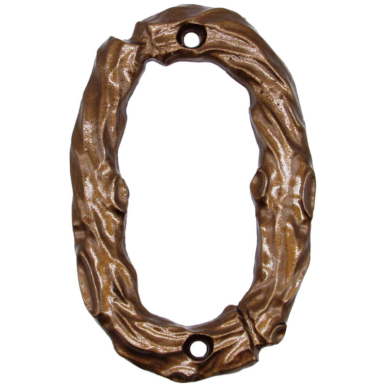 Log House Number Zero Lux Bronze